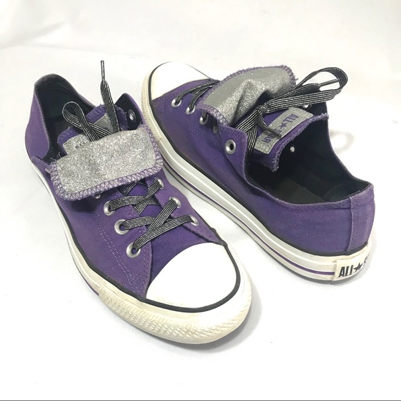Converse Shoes - Converse Glittered Purple Sneakers Mens 8 Wo’s 10